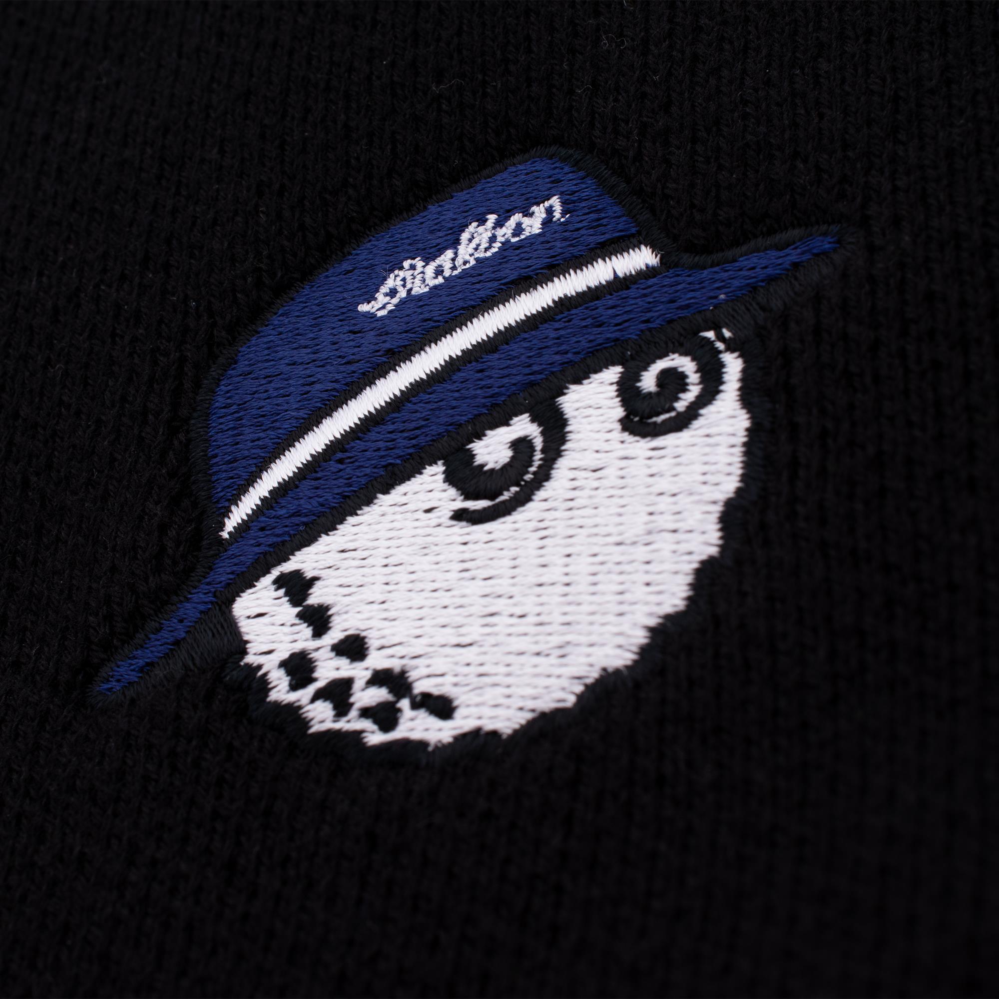 Malbon Golf Cooper Bucket Sorrel Knit Quarter Zip Sweater Black